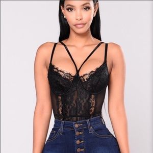 Somebody To Love Lace Teddy - BLACK